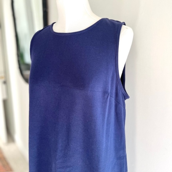 Crown & Ivy navy Knit shift with Tassels Dress NWT SXL - Picture 5 of 7